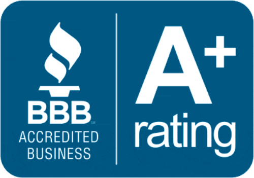 BBB Accredited Business A+ rating badge